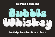 Bubble Whiskey, a Handwritten Font by SaktiAvellin (Thumbnail 1 of 7)