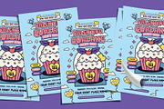 Retro Valentine Cupcake Flyer, a Flyer Template by Tiptop Graphic (Thumbnail 4 of 5)