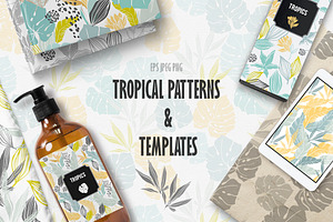 TROPICAL PATTEPNS & TEMPLATES