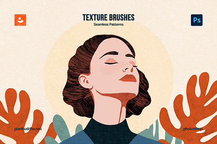 Photoshop Texture Brushes, a Brush Add-On by pixelbuddha.net