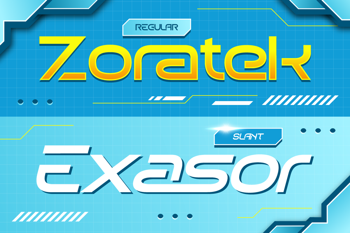 Ganter - Sci-fi Typeface, a Sans Serif Font by Artisan Themes (Photo 4 of 10)