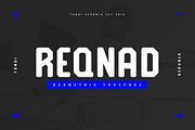 Reqnad Geoemtrik Font, a Font by Tondi Type Studio (Thumbnail 1 of 10)
