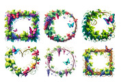 Grapevine Frames Clipart, an Illustration by Designworld (Thumbnail 2 of 4)