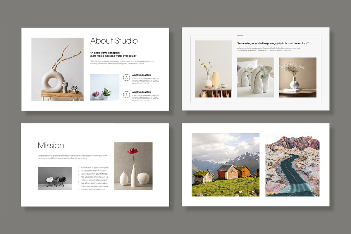 Photography Portfolio Presentation, a Presentation Template by MightyDesign (Photo 3 of 8)