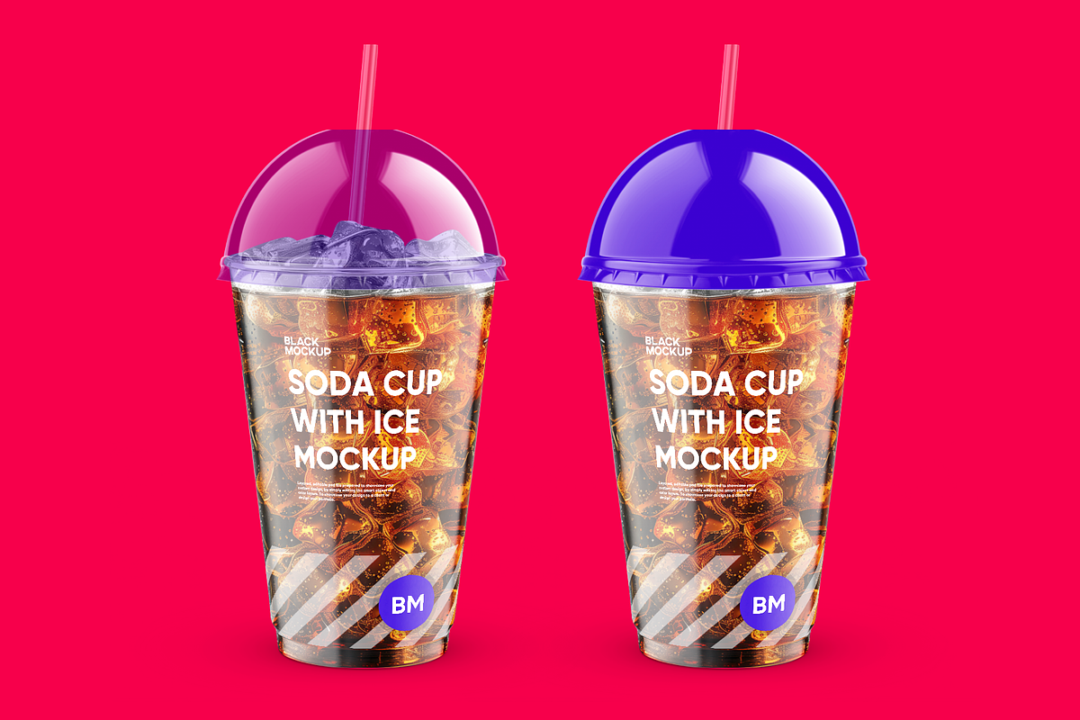 Soda Cup 500ml With Ice Mockup, a Cups & Container Mockup by BlackMockup (Photo 11 of 14)