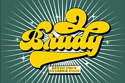 Vintage Retro Font - Brudy, a Script Font by Letter Fresh (Thumbnail 10 of 10)