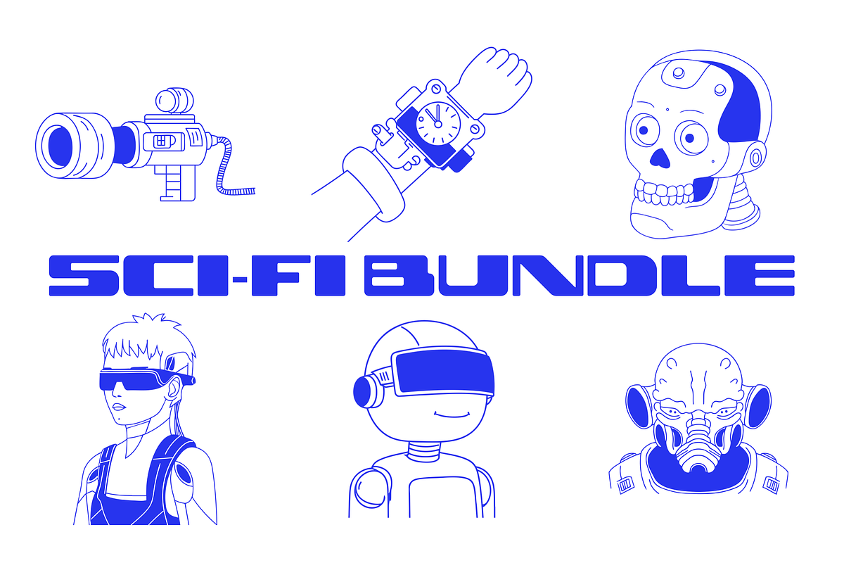 Infinity Sci-Fi Illustration Bundle, a Technology Illustration by Danil Polshin (Photo 1 of 14)