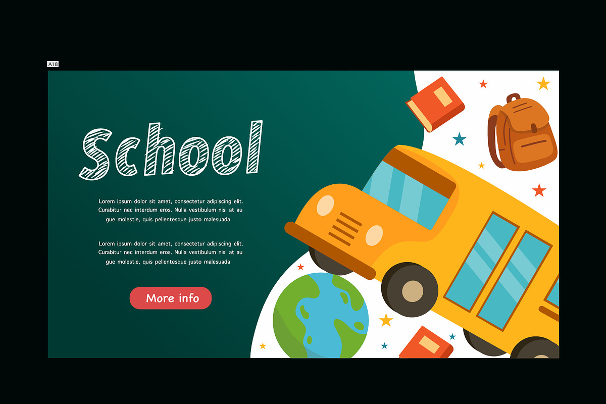 Back to School Vector Background and, a Person Illustration by foxndeer (Photo 2 of 3)