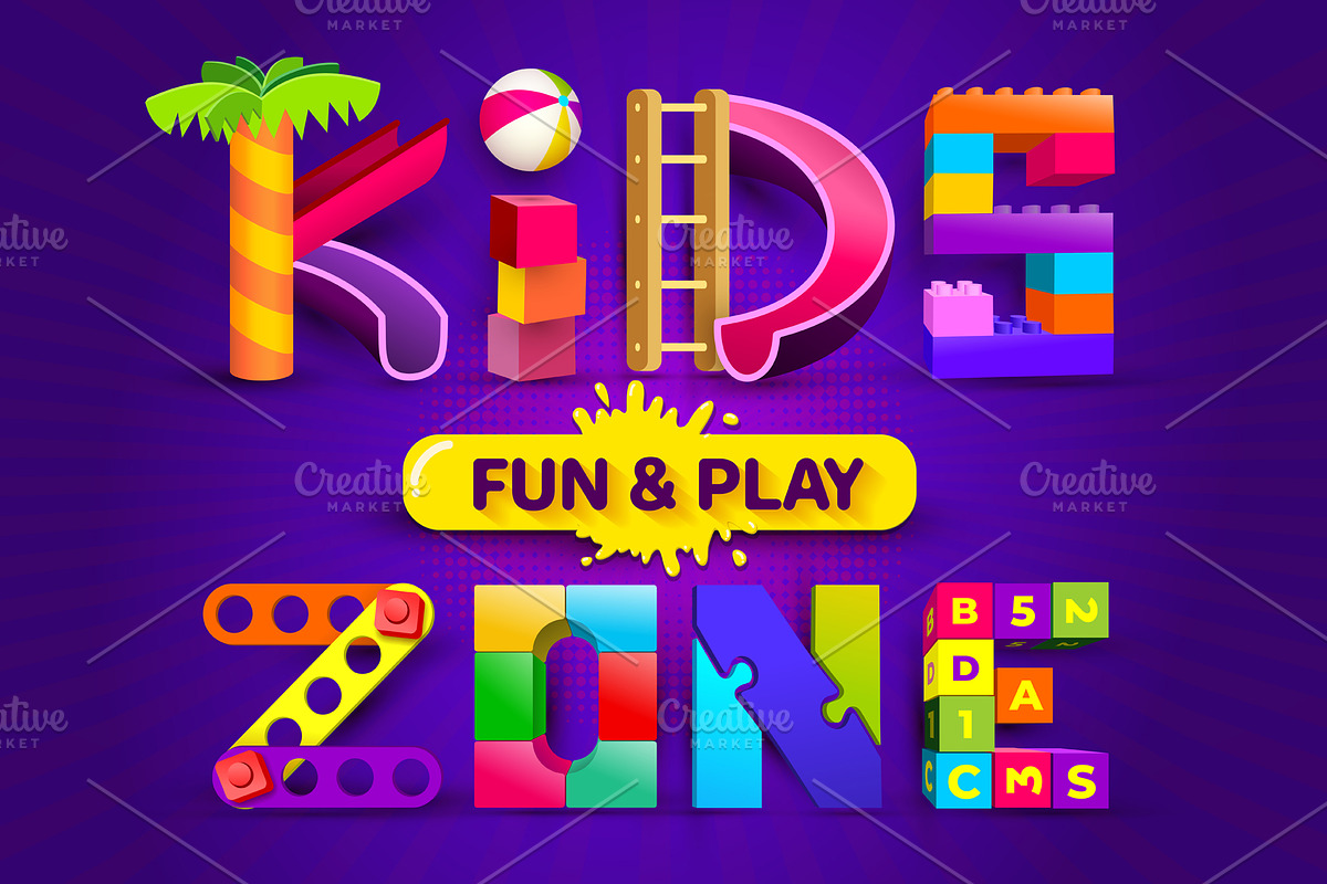 Kids Zone Playroom logo design, an Icon by Vector photo shop (Photo 2 of 3)