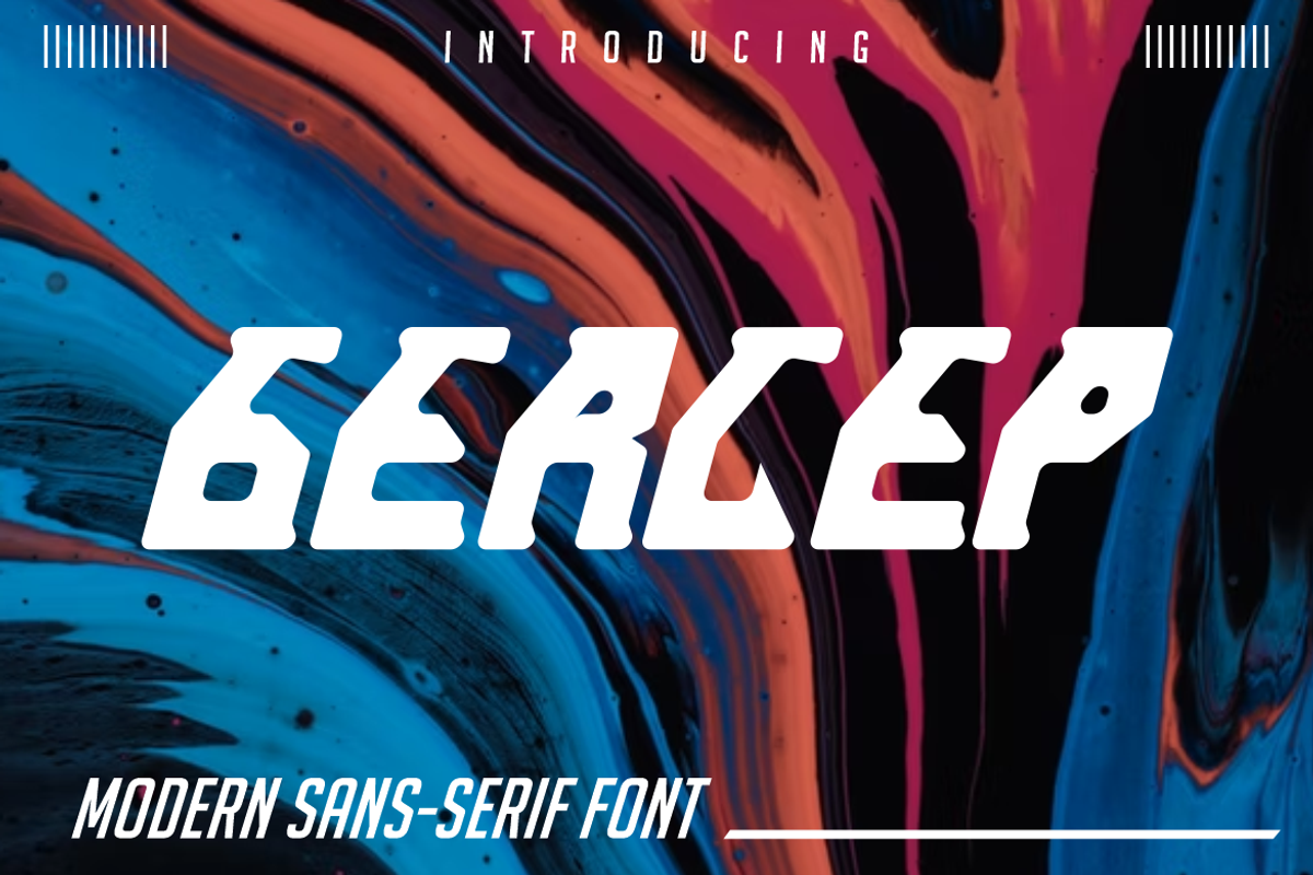 Gercep modern sansserif font, a Sans Serif Font by VectorCraft (Photo 2 of 4)