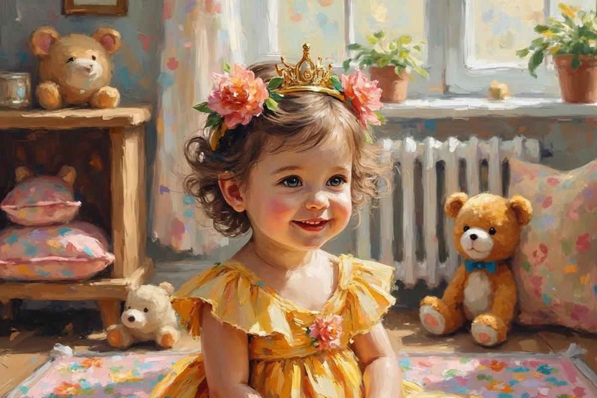 Baby Empress Bundle Oil Painting, a Person Illustration by PLUM&FIGS (Photo 5 of 13)