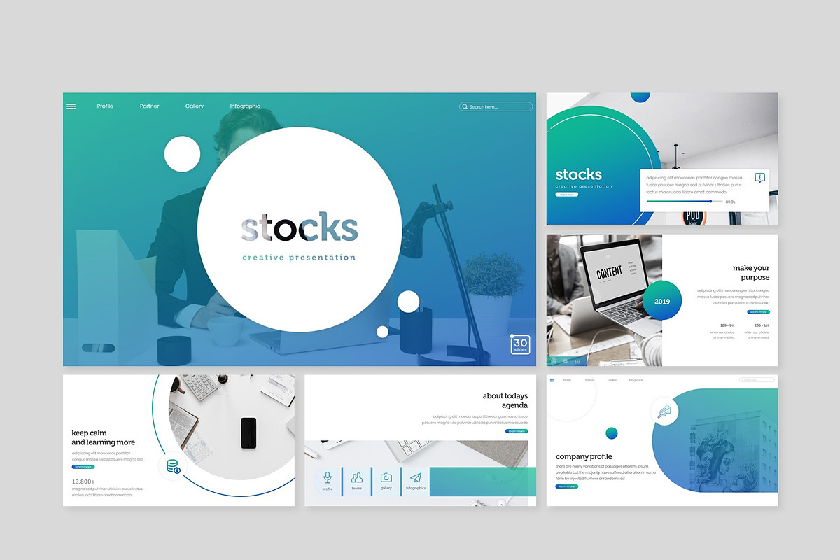 Stocks - Powerpoint Template, a Presentation Template by inspirasign