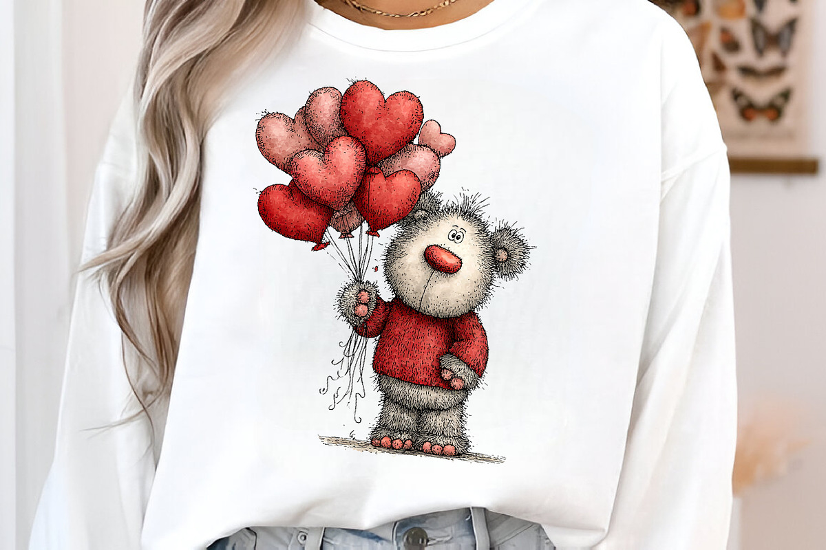 Whimsical valentines day clipart, an Illustration by SinaCreation (Photo 6 of 11)