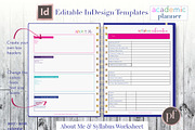 Academic Planner | InDesign Template, a Stationery Template by Planner Templates (Thumbnail 7 of 11)
