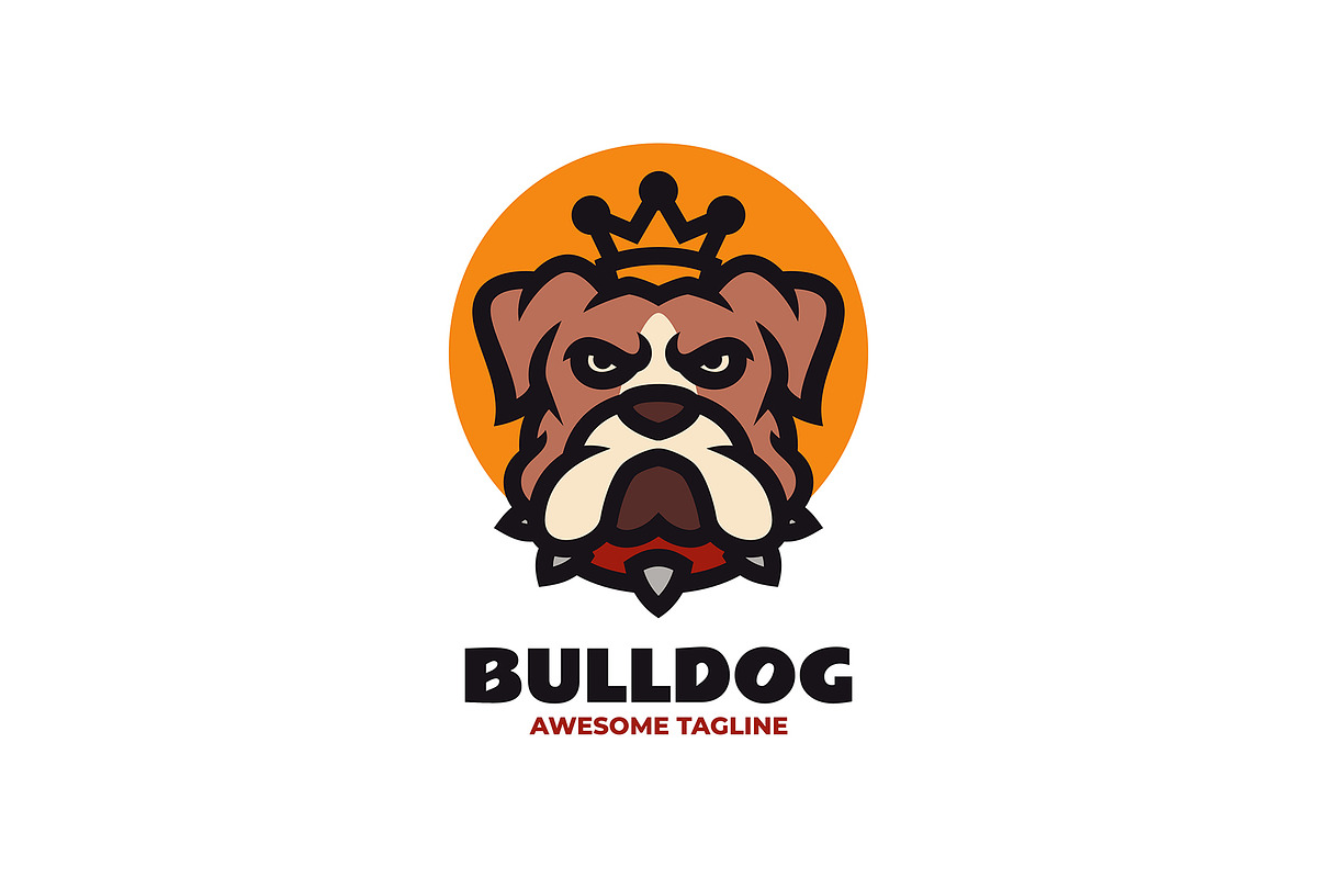 Bulldog Simple Mascot Logo, a Branding & Logo Template by Artnivora.Std