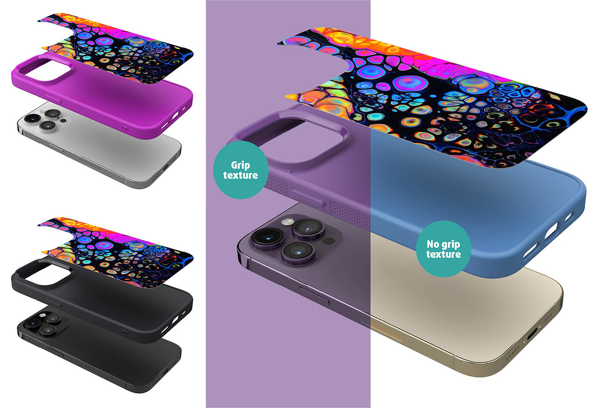 iPhone 14 pro Rugged case, an iPhone Mockup by Colatudo Store (Photo 6 of 9)