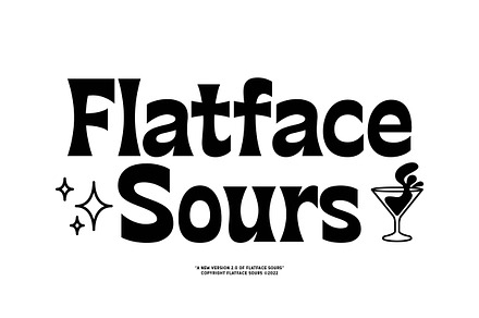 Flatface Sours 2.0, a Sans Serif Font by Flatface