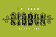 Twisted Ribbon — Creative Font, a Symbol Font by Gleb Guralnyk (Thumbnail 1 of 8)