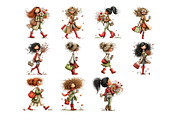 Autumn Woman PNG Clipart Bundle, a Person Illustration by Nicolle's Colorful Art (Thumbnail 5 of 5)