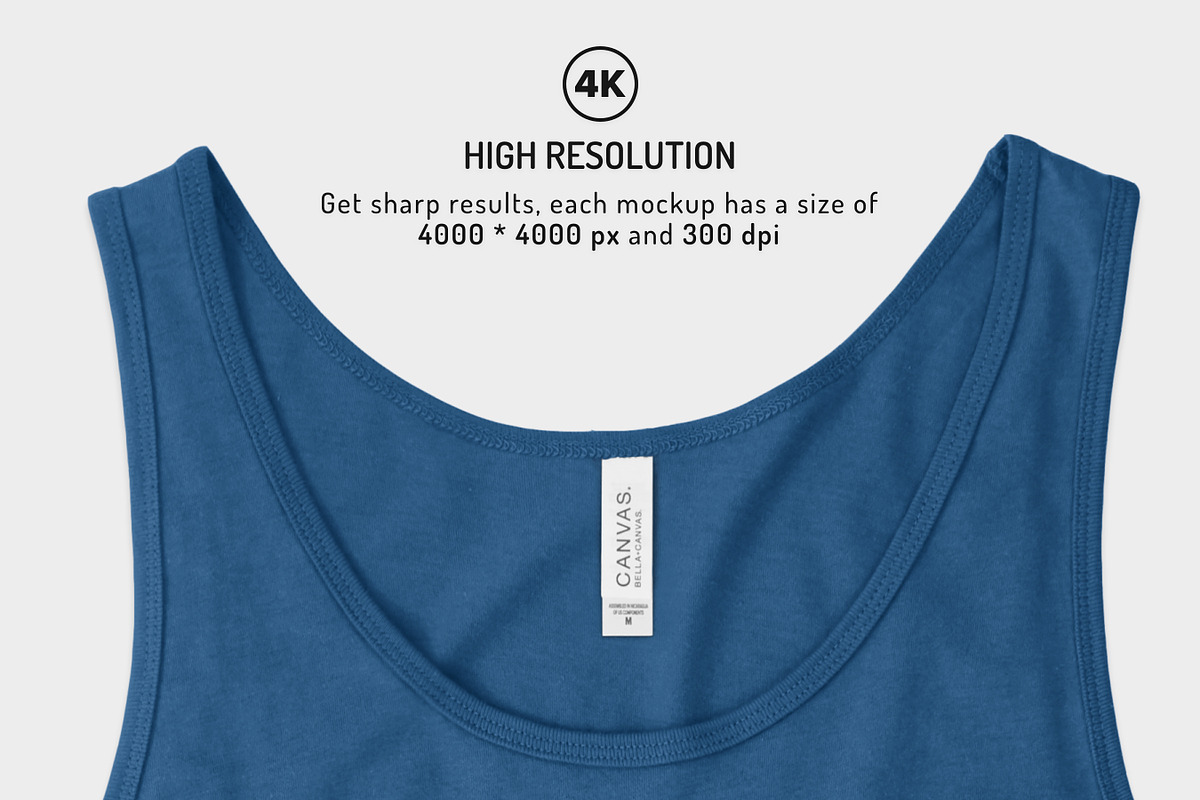 Unisex Jersey Tank Mockups, a Shirt Mockup by GraphicHero (Photo 5 of 6)