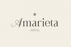 Amarieta Elegant Font, a Serif Font by Hishand Studio