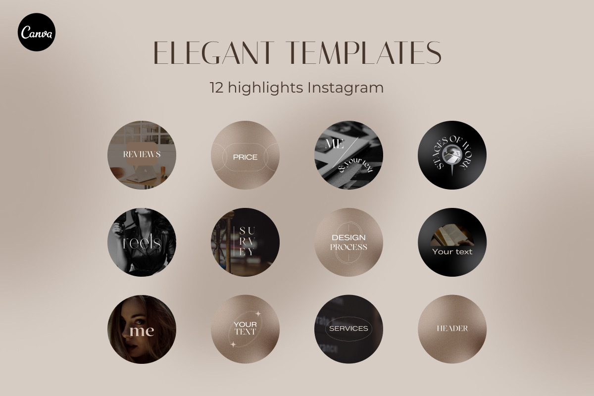 BUNDLE 3 in 1 - for elegant Insta, a Social Media Template by Make It Yours Lab. (Photo 15 of 17)