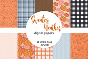 Sweater Weather Patterns, a Pattern Graphic by GlamArtZhanna (Thumbnail 1 of 4)