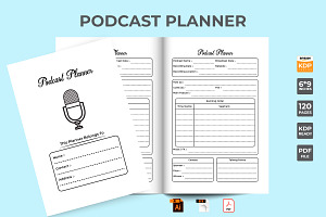 Podcast Planner KDP Interior Logbook