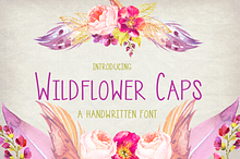 Wildflower Caps- Handwritten Font