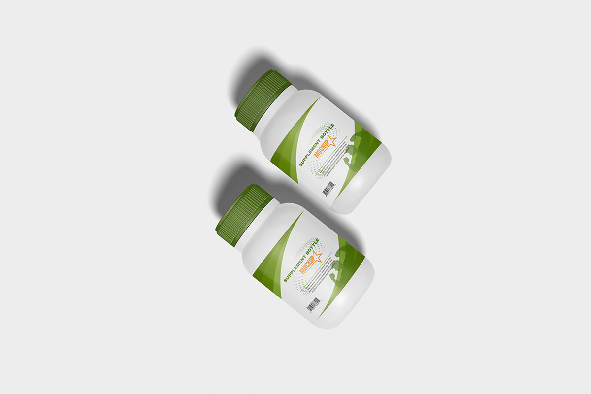 Supplement Botlle Mockup, a Cups & Container Mockup by seulangagraphic (Photo 3 of 5)