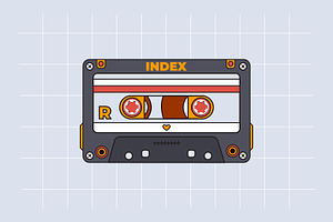 4 Retro Style Tapes