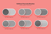 Retro Halftone Procreate Brushes, a Brush Add-On by Creative Veila (Thumbnail 2 of 9)