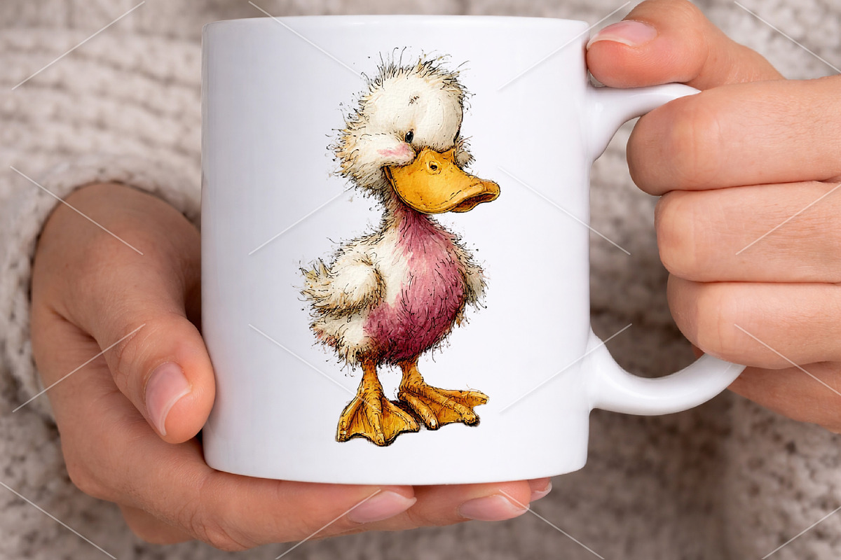Whimsical Summer Beach Duck Clipart, an Illustration by Canvas Craft (Photo 5 of 7)