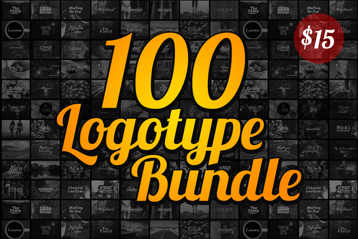 100 Logotype Bundle, a Branding & Logo Template by TSV Creative (Photo 1 of 4)