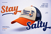 Beach Sunset is a bold and stylish, a Handwritten Font by cocodesign (Thumbnail 2 of 8)