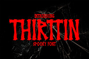 THIRTTIN - SPOOKY HALLOWEEN FONT, a Font by BringTypeStudio (Thumbnail 1 of 6)