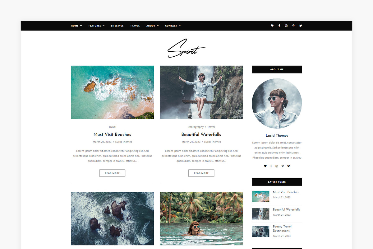 Spirit - WordPress Blog Theme, a WordPress Template by Lucid Themes (Photo 5 of 6)