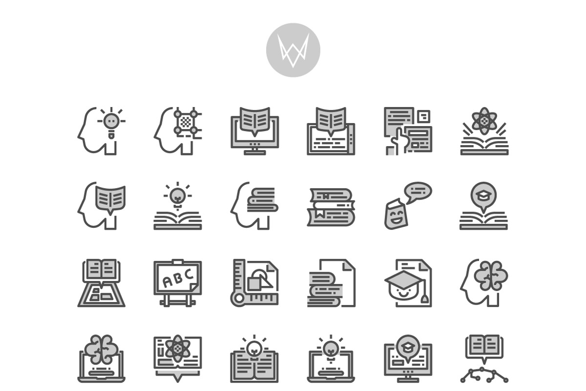 30 Education Icon Sets, an Outline Icon by VINZENCE STUDIO (Photo 4 of 5)