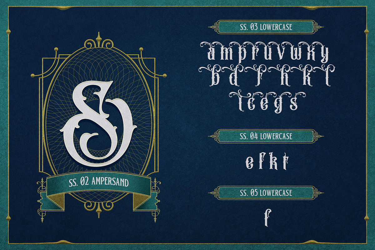 Brick Stone Victorian Typeface, a Blackletter Font by alit design (Photo 16 of 23)