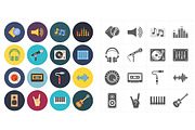 16 universal flat music icons, an Icon by Anton (Thumbnail 2 of 4)