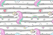 Cute unicorns patterns collection., a Pattern Graphic by Irene_Boiko_ART (Thumbnail 10 of 22)