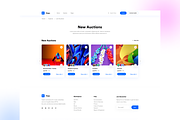 NFT's Auction UI Kit, an UI Kit Template by ArtGalaxy (Thumbnail 1 of 4)