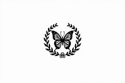 Rose Butterfly Wreath Silhouette —, an Illustration by Amazin_art (Thumbnail 5 of 25)