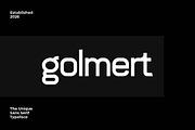 Golmert Film Poster Sans Serif Font, a Sans Serif Font by Artiveko (Thumbnail 1 of 8)