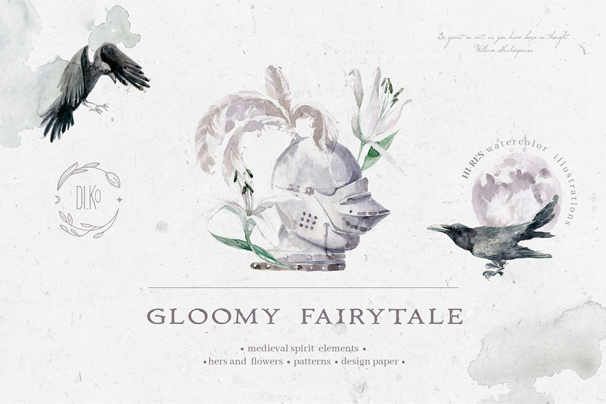 Gloomy fairytale graphic collection., an Object Graphic by Dinkoobraz (Photo 1 of 12)