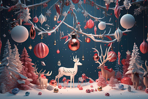 Christmas Greeting Background mid-ai, a Photo by SaroStock