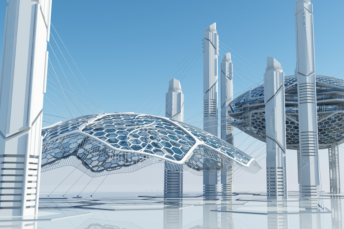 Futuristic Skyscraper HD 16, an Architecture 3D Model by Giimann (Photo 9 of 16)