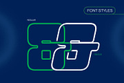 Recubs Outline - Decorative Sans, a Sans Serif Font by CuratedType Studio (Thumbnail 8 of 10)