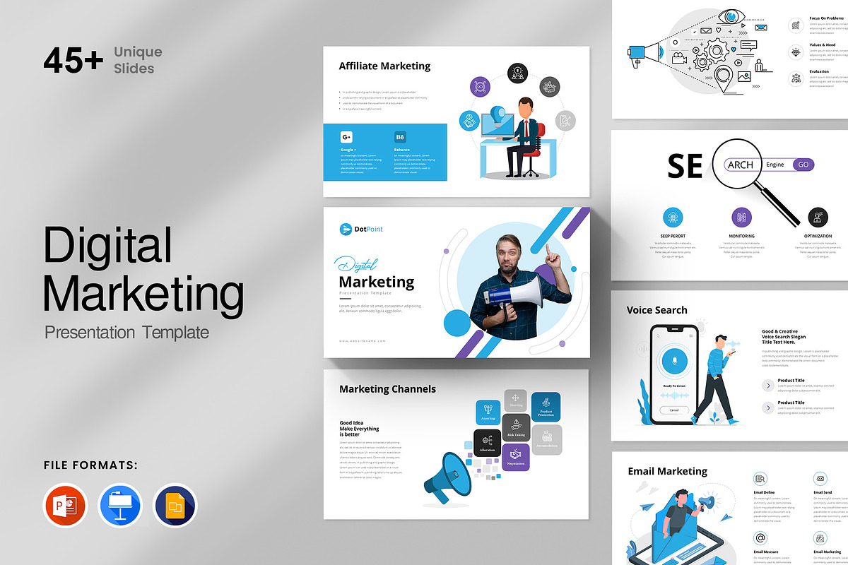 Digital Marketing Presentation, a Presentation Template by GenerousArt (Photo 1 of 8)
