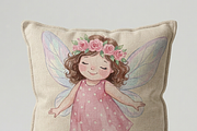 Watercolor Little Fairy Girl Design, a Shirt Mockup by Vector Stall (Thumbnail 7 of 9)